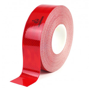 Reflecterende ECE 104 tape voor vrachtwagens rood